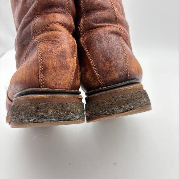 Frye Valerie Shearling Lined Lace Up Combat Boots Women's 8.5B - Picture 13 of 13